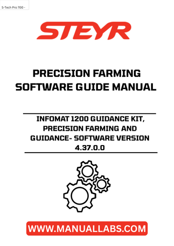 Elevate your farming efficiency with the STEYR Infomat 1200 Guidance Kit, designed for precision farming enthusiasts. This advanced guidance system features the latest software version 4.37.0.0, ensuring you have access to cutting-edge technology that enhances your agricultural practices.