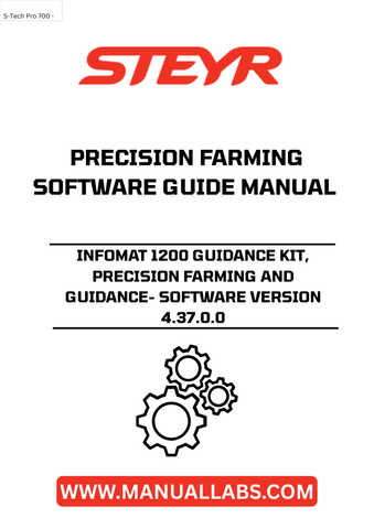 Experience the future of farming with the STEYR Infomat 1200 Guidance Kit. This advanced precision farming solution is designed to enhance your agricultural efficiency, providing you with the tools needed to optimize your operations. With software version 4.37.0.0, you can expect seamless integration and user-friendly navigation, ensuring that you can focus on what matters most—your crops.