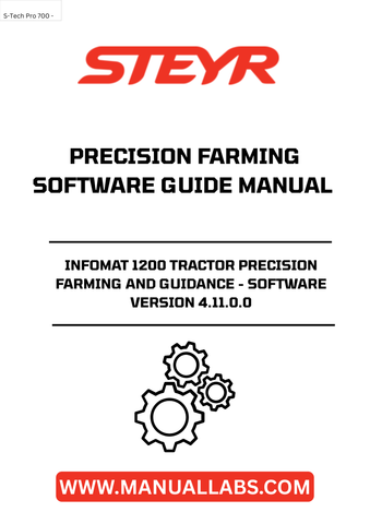 Experience the future of farming with the STEYR Infomat 1200 Tractor Precision Farming and Guidance Software, now available in version 4.11.0.0. This advanced software is designed to enhance your agricultural efficiency, providing you with the tools needed for precise field management and optimal crop yields.