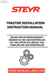 Introducing the STEYR Italian Trailer Brake Bracket, designed specifically for Maxxum 115-150, Multicontroller, CVT, CVX, and Optum 270-300 CVT, CVX, Puma 185-240, Multicontroller tractors. This essential component ensures optimal performance and safety when towing, providing a reliable connection for your trailer.
