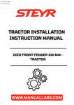 Enhance your tractor's performance and appearance with the STEYR IXED Front Fenders, designed specifically for optimal fit and functionality. Measuring 310 mm, these fenders provide robust protection against debris and mud, ensuring your equipment remains in top condition during demanding tasks.