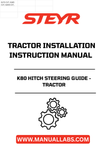 Introducing the STEYR K80 Hitch Steering Guide, your essential companion for seamless tractor installation. This comprehensive manual, with part number 47953005, provides clear and detailed instructions to ensure a smooth setup process. Designed specifically for the STEYR K80 model, it simplifies the installation of your hitch steering system, making it accessible for both seasoned professionals and DIY enthusiasts.