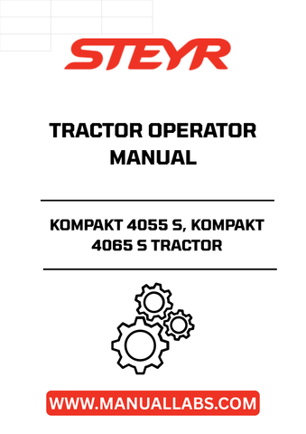 Enhance your operational efficiency with the STEYR KOMPAKT 4055 S and 4065 S Tractor Operator Manual. This comprehensive guide is designed to provide you with essential information and insights to maximize the performance of your tractor. Whether you're a seasoned operator or new to the STEYR brand, this manual is an invaluable resource for understanding your machine's capabilities.