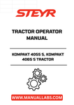 Enhance your operational efficiency with the STEYR KOMPAKT 4055 S and KOMPAKT 4065 S Tractor Operator Manual. This comprehensive guide is designed to provide you with essential information and insights to maximize the performance of your tractor. Whether you're a seasoned operator or new to the STEYR brand, this manual is an invaluable resource for understanding your machine's capabilities.