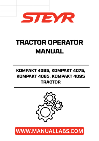 Enhance your operational efficiency with the STEYR KOMPAKT 4065, 4075, 4085, and 4095 Tractor Operator Manual. This comprehensive guide is designed to provide you with essential information and insights to maximize the performance of your tractor. Whether you're a seasoned operator or new to the STEYR family, this manual is an invaluable resource for understanding your machine's capabilities.