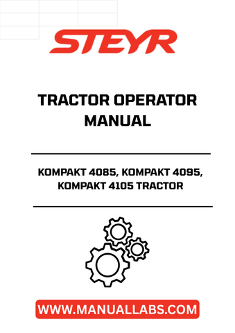 Discover the essential STEYR KOMPAKT 4085, 4095, and 4105 Tractor Operator Manual (Part No. 47436092), designed to enhance your operational efficiency and ensure optimal performance of your tractor. This comprehensive guide provides detailed instructions, maintenance tips, and troubleshooting advice tailored specifically for these models, making it an indispensable resource for both novice and experienced operators.