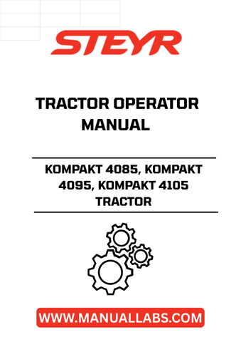 Discover the essential STEYR KOMPAKT 4085, 4095, and 4105 Tractor Operator Manual, designed to enhance your farming experience. This comprehensive guide provides detailed instructions and insights tailored specifically for your tractor model, ensuring you maximize its performance and efficiency.