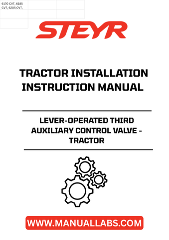Introducing the STEYR Lever-Operated Third Auxiliary Control Valve, designed specifically for seamless tractor installation. This high-quality control valve enhances your tractor's functionality, allowing for precise operation of additional hydraulic implements. With its robust construction, it ensures durability and reliability in demanding agricultural environments.