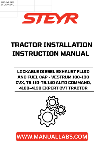 Introducing the STEYR Lockable Diesel Exhaust Fluid and Fuel Cap, designed specifically for Vestrum 100-130 CVX, T5.110-T5.140 Auto Command, and 4100-4130 Expert CVT tractors. This essential accessory ensures the secure storage of your diesel exhaust fluid and fuel, providing peace of mind while you work.