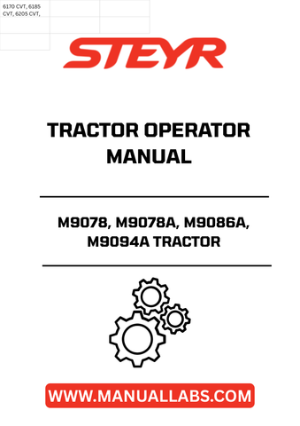 enhance your operational efficiency with the steyr m9078, m9078a, m9086a, and m9094a tractor operator manual. this comprehensive guide is designed to provide you with essential information and insights to maximize the performance of your tractor. whether you're a seasoned operator or new to the machinery, this manual is an invaluable resource.