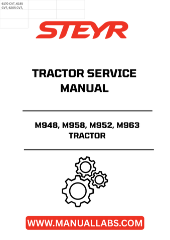 Ensure your STEYR tractor operates at peak performance with the STEYR M948, M958, M952, M963 Tractor Service Manual. This comprehensive guide is designed specifically for these models, providing you with detailed instructions and insights to keep your machinery running smoothly.
