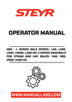 STEYR OBS - L SERIES BALE SPIKES- L40, L400, L500, L6000, L400 HD; V SERIES MANUBALS FOR STRAW AND HAY BALES- V40, V60, V500, V400 HDLE SPIKES OPERATOR MANUAL 44924617 - PDF