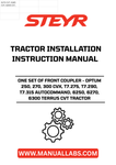 Upgrade your STEYR tractor with the Front Coupler Set, designed specifically for models including the Optum 250, 270, 300 CVX, T7.275, T7.290, T7.315 Autocommand, and the 6250, 6270, 6300 Terrus CVT. This essential accessory enhances your tractor's versatility, allowing for seamless attachment of various implements and tools, making your farming tasks more efficient.