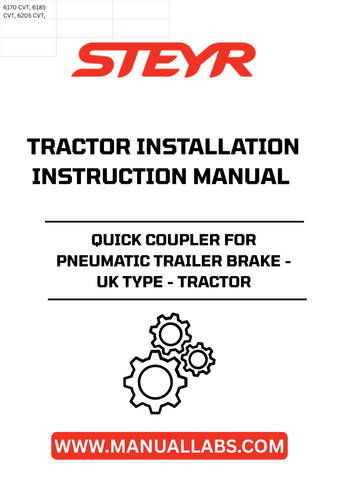 Upgrade your tractor's performance with the STEYR Quick Coupler for Pneumatic Trailer Brake - UK Type. Designed for seamless integration, this coupler ensures a reliable connection between your tractor and trailer, enhancing safety and efficiency during transport. Its robust construction guarantees durability, making it an essential addition for any serious farmer or contractor.