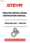 Introducing the STEYR Rear Ballast, designed specifically for optimal tractor performance. This essential accessory enhances stability and traction, ensuring your tractor operates efficiently in various conditions. With the right ballast, you can improve your handling and reduce wear on your tires, making it a smart investment for any serious farmer or contractor.
