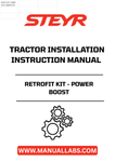 The retrofit kit is engineered for seamless integration with your existing STEYR tractor model, providing a reliable solution for those looking to enhance their equipment's capabilities. By following the detailed instructions, you can unlock additional horsepower and torque, making your tractor more effective in tackling demanding jobs, whether in the field or on the farm.