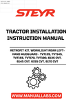 Upgrade your STEYR tractor with the Retrofit Kit for the Worklight Rear Left-Hand Mudguard, designed specifically for models TVT135, TVT145, TVT155, TVT170, TVT190, 6135 CVT, 6145 CVT, 6155 CVT, and 6170 CVT. This essential kit enhances visibility and safety during nighttime operations, ensuring you can work efficiently in low-light conditions.