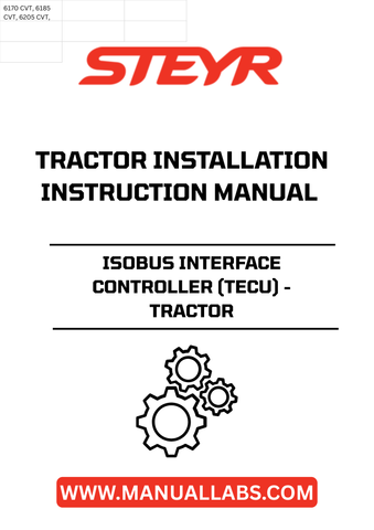 Introducing the STEYR RISOBUS Interface Controller (TECU) - your essential guide for seamless tractor installation. This comprehensive manual, part number 48095858, provides step-by-step instructions to ensure a smooth setup process, making it easier than ever to integrate advanced technology into your agricultural machinery.