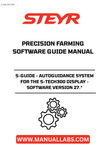 Introducing the STEYR S-GUIDE, the cutting-edge autoguidance system designed specifically for the S-TECH300 display. This advanced software version 27.* enhances your precision farming capabilities, ensuring optimal performance and efficiency in your agricultural operations. With the S-GUIDE, you can achieve unparalleled accuracy in field navigation, reducing overlap and saving valuable resources.