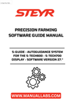 Introducing the STEYR S-Guide, the ultimate autoguidance system designed specifically for the S-Tech600 and S-Tech700 displays. This advanced software version 27.* enhances your precision farming capabilities, ensuring optimal performance and efficiency in your agricultural operations. With the S-Guide, you can achieve unparalleled accuracy in field navigation, reducing overlap and saving valuable resources.