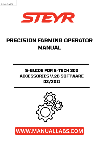 invest in your farming future with the steyr s-guide manual. by leveraging the capabilities of the s-tech 300, you can achieve better yields and reduce operational costs. don't miss out on the opportunity to elevate your farming practices—order your copy today and take the first step towards smarter agriculture.