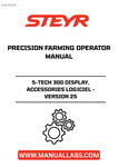 Experience precision farming like never before with the STEYR S-TECH 300 Display. This advanced display system is designed to enhance your agricultural operations, providing real-time data and insights to optimize your productivity. With its user-friendly interface, you can easily navigate through various features, ensuring you make informed decisions in the field.