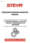 Experience the future of precision farming with the STEYR S-TECH 600 and S-TECH 700 Displays. Designed for efficiency and ease of use, these advanced displays provide real-time data and insights to optimize your agricultural operations. With a user-friendly interface, you can effortlessly monitor and manage your equipment, ensuring peak performance in the field.