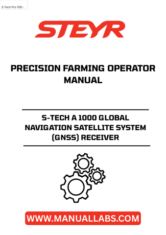Experience precision farming like never before with the STEYR S-TECH A 1000 Global Navigation Satellite System (GNSS) Receiver. Designed for modern agricultural needs, this advanced receiver ensures accurate positioning and navigation, allowing you to optimize your farming operations. With its robust technology, you can enhance productivity and make informed decisions based on real-time data.
