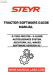 Experience precision farming like never before with the STEYR S-TECH PRO 700 S-GUIDE Autoguidance System. Designed for efficiency, this advanced system ensures your tractor operates with unparalleled accuracy, reducing overlap and saving you time and resources. The intuitive interface allows for seamless navigation, making it easier than ever to manage your agricultural tasks.