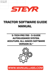 Experience precision farming like never before with the STEYR S-TECH PRO 700 S-GUIDE Autoguidance System. Designed for efficiency, this advanced system ensures your tractor operates with unparalleled accuracy, reducing overlap and saving you time and resources. The intuitive interface allows for seamless navigation, making it easier than ever to manage your agricultural tasks.