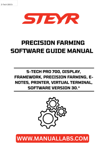 Introducing the STEYR S-TECH PRO 700, a cutting-edge display framework designed for precision farming. This advanced system integrates seamlessly with your agricultural operations, providing real-time data and insights to enhance productivity and efficiency. With its user-friendly interface, farmers can easily navigate through various features, ensuring optimal performance in the field.