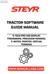 Experience the future of precision farming with the STEYR S-TECH PRO 700 Display. This advanced framework integrates seamlessly with your tractor, providing real-time data and insights to optimize your agricultural operations. With its user-friendly interface, you can easily navigate through essential features, ensuring you stay in control of your farming tasks.