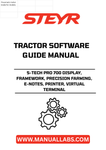 Experience the future of precision farming with the STEYR S-TECH PRO 700 Display. This advanced framework integrates seamlessly with your tractor, providing real-time data and insights to optimize your agricultural operations. With its user-friendly interface, you can easily navigate through essential features, ensuring you make informed decisions that enhance productivity.