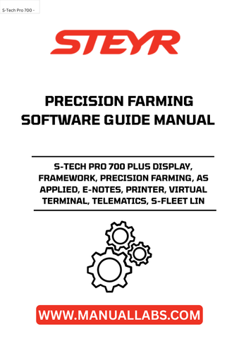 Experience the future of precision farming with the STEYR S-TECH PRO 700 PLUS DISPLAY. This advanced display system is designed to enhance your agricultural operations, providing real-time data and insights that empower you to make informed decisions. With its user-friendly interface, you can easily navigate through various features, ensuring that you maximize efficiency and productivity on your farm.