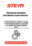 Introducing the STEYR S-TECH PRO 700 with S-GUIDE Autoguidance System, designed to elevate your precision farming experience. This advanced system integrates seamlessly with your equipment, providing unparalleled accuracy and efficiency in your agricultural operations. With the latest All-Makes Software Version 31.12.*, you can expect enhanced compatibility and performance across various machinery.