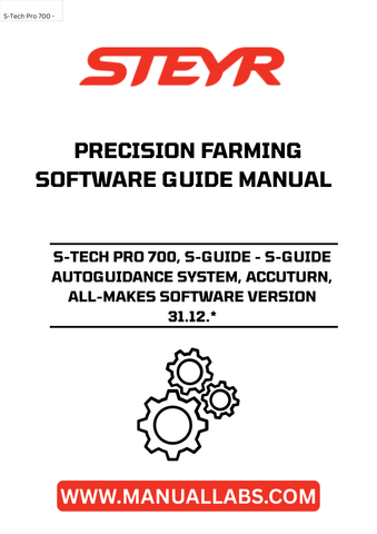 Experience unparalleled precision in your farming operations with the STEYR S-TECH PRO 700 S-GUIDE Autoguidance System. Designed for efficiency, this advanced system integrates seamlessly with your existing equipment, ensuring you achieve optimal results with every pass. The AccuTurn feature enhances your maneuverability, allowing for smooth turns and reduced overlap, ultimately saving you time and resources.