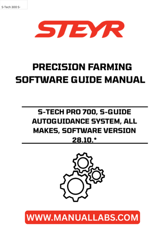 Experience unparalleled precision in your farming operations with the STEYR S-TECH PRO 700 S-GUIDE Autoguidance System. Designed for all makes, this advanced system ensures you achieve optimal accuracy in your fieldwork, reducing overlap and saving valuable resources. With software version 28.10.*, you can trust that you are equipped with the latest technology to enhance your productivity.