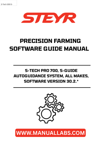 Experience unparalleled precision in your farming operations with the STEYR S-TECH PRO 700 S-GUIDE Autoguidance System. Designed for all makes, this advanced software version 30.2 offers seamless integration and enhanced functionality, ensuring you achieve optimal results in every field.