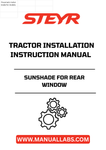 Enhance your tractor's comfort and functionality with the STEYR Sunshade for Rear Window. Designed specifically for STEYR tractors, this sunshade effectively blocks harmful UV rays and reduces glare, ensuring a more pleasant driving experience during long hours in the field.