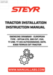 Introducing the STEYR Swinging Drawbar, designed specifically for European models including the Optum 270, 300 CVT, CVX, T7.290, T7.315 Autocommand, 6270, 6300 Terrus CVT tractors. This essential accessory enhances your tractor's versatility, allowing for improved maneuverability and stability during heavy-duty tasks.