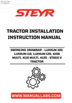 Introducing the STEYR Swinging Drawbar, designed specifically for LUXXUM 100, LUXXUM 110, LUXXUM 120, 4100 MULTI, 4110 MULTI, and 4120 Stage V tractors. This essential accessory enhances your tractor's versatility, allowing for improved maneuverability and stability during various agricultural tasks.