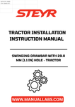 Enhance your tractor's versatility with the STEYR Swinging Drawbar, featuring a robust 29.0 mm (1.1 in) hole designed for seamless installation. This essential accessory allows for improved towing capabilities, making it perfect for a variety of agricultural tasks. Crafted for durability, it ensures reliable performance in demanding conditions.