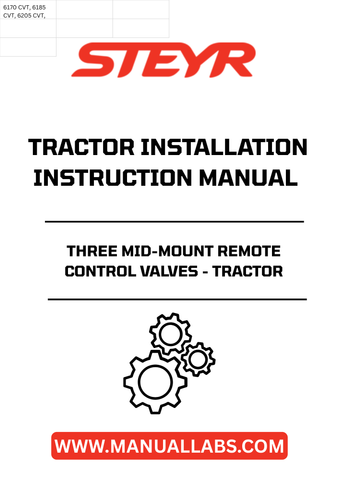 Enhance your tractor's functionality with the STEYR Three Mid-Mount Remote Control Valves. Designed for seamless integration, these valves provide precise control over various attachments, making your agricultural tasks more efficient and effective. Whether you're plowing, lifting, or hauling, these valves ensure optimal performance.