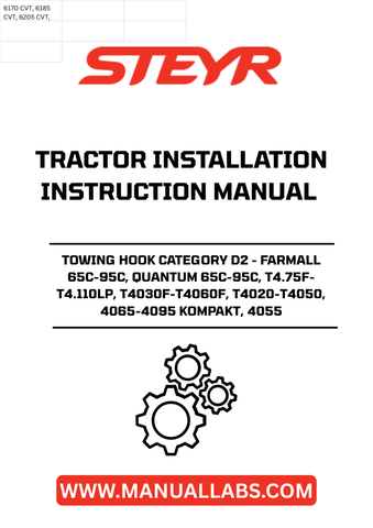Enhance your farming efficiency with the STEYR Towing Hook Category D2, designed specifically for a range of STEYR tractor models including the Farmall 65C-95C, Quantum 65C-95C, and T4.75F-T4.110LP. This robust towing hook ensures reliable performance, allowing you to tackle heavy-duty tasks with ease and confidence.
