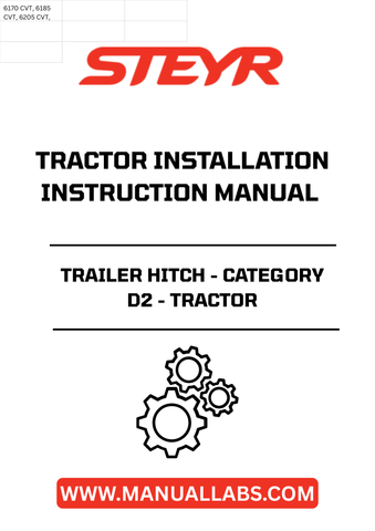Introducing the STEYR Trailer Hitch - Category D2, designed specifically for seamless tractor installation. This robust hitch ensures maximum towing capacity and stability, making it an essential addition for any agricultural or heavy-duty task. Crafted with high-quality materials, it guarantees durability and reliability, even under the toughest conditions.
