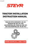 Enhance your agricultural efficiency with the STEYR Trailer Hitch, designed specifically for Category C, D2, and D3 tractors including the Maxxum 100-150, CVT, CVX, Multicontroller, and Puma 115-230, CVT, CVX, Multicontroller, as well as the T6.120-T6.1 models. This robust hitch provides a reliable connection for towing, ensuring that you can transport equipment and materials with ease and confidence.