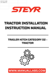 Introducing the STEYR Trailer Hitch Category D2, designed specifically for seamless tractor installation. This high-quality hitch ensures optimal performance and durability, making it an essential addition for any agricultural or heavy-duty task. With precise engineering, it guarantees a secure connection for all your towing needs.