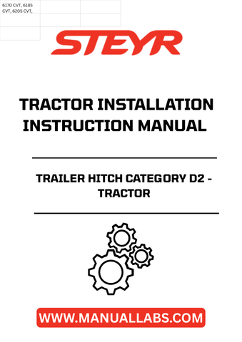Introducing the STEYR Trailer Hitch Category D2, designed specifically for seamless tractor installation. This high-quality hitch ensures optimal performance and durability, making it an essential addition for any agricultural or heavy-duty task. With precise engineering, it guarantees a secure connection for all your towing needs.