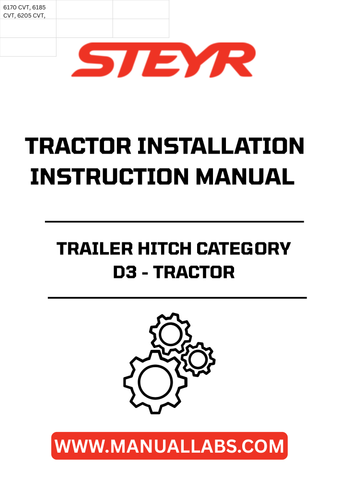 Enhance your tractor's versatility with the STEYR Trailer Hitch Category D3. Designed for seamless installation, this robust hitch allows you to effortlessly connect various trailers, making it an essential addition for any agricultural or heavy-duty task.