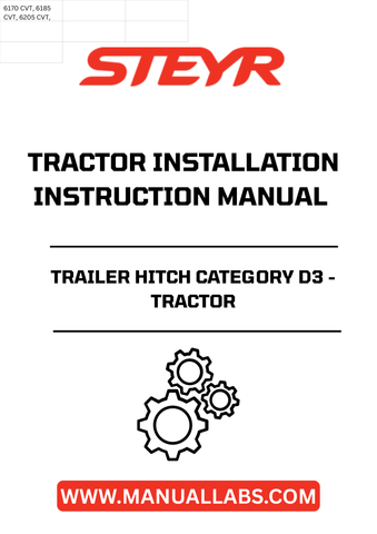 Enhance your tractor's versatility with the STEYR Trailer Hitch Category D3. Designed for seamless installation, this robust hitch allows you to effortlessly connect various trailers, making it an essential addition for any agricultural or heavy-duty task.